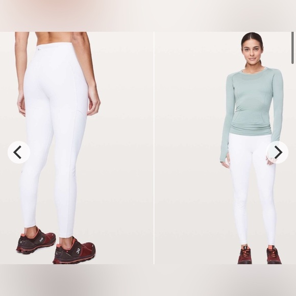 Lululemon Speed Up Tight Leggings White 28" Size 6 LW5BV4S - Picture 13 of 14